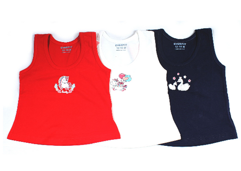 CAMISETA DE NIÑA SIN MANGAS