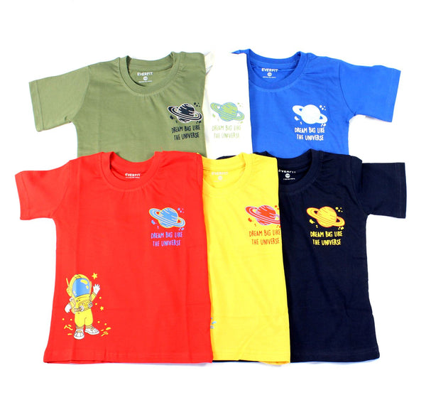 Camiseta de Bebé 10188S - con Mangas Estampado Astronauta