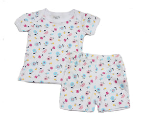 Pijama de Bebé- Florecitas multicolor